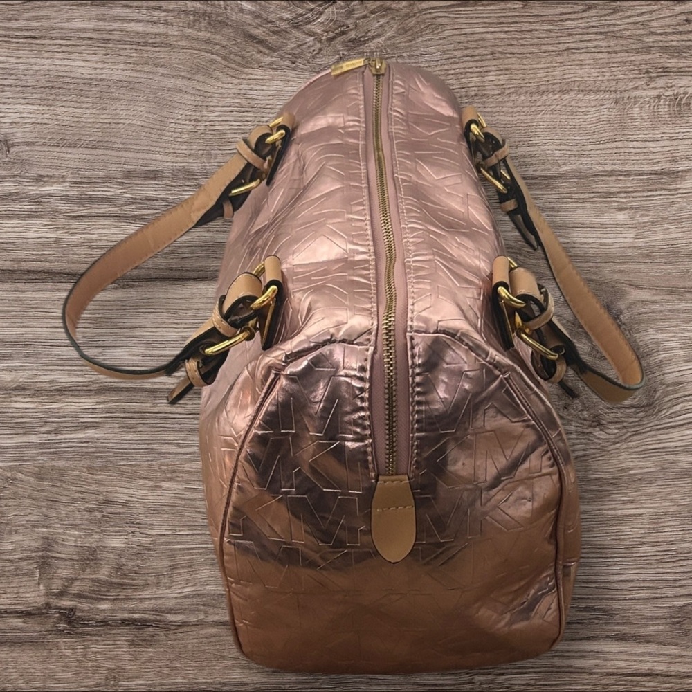 Michael Kors Metallic Pink Satchel - Picture 3 of 5
